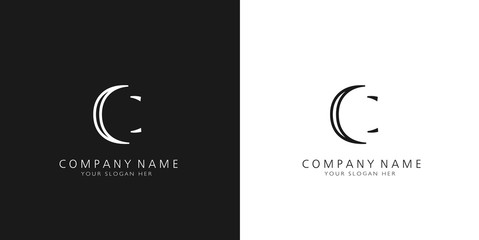 c logo letter design	