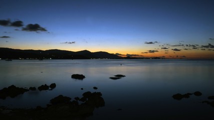 romantic sunset on koh samui