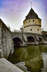tour Broel Courtrai pont sur lys