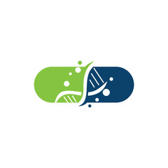 DNA supplement logo design