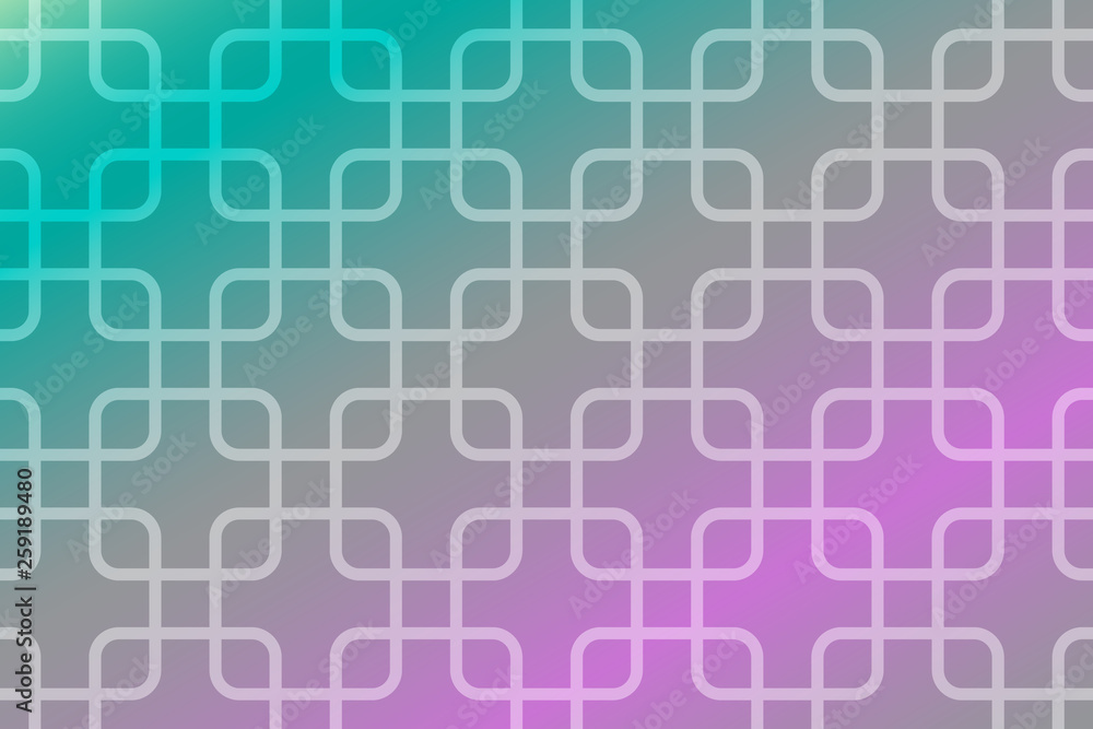 Poster rounded square patterns isolated on colorful gradient vector texture background