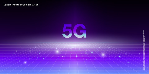 5G 테크놀로지 ,미래기술 백그라운드,빅 데이터 백그라운드