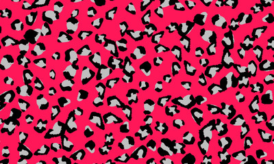 Leopard print design. Animal skin pattern.