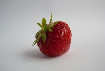 A fresh and ripe strawberry
