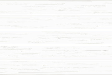 White wood plank texture for background. Vector.