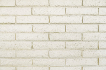 Old white brick wall background texture