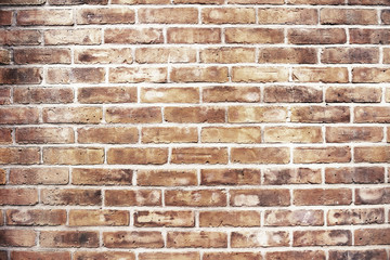 Obraz premium Old red brick wall background texture