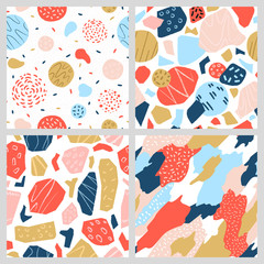 A collection of colorful geometric patterns.