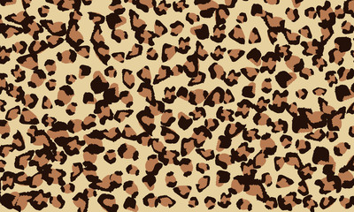 Leopard print design. Animal skin pattern.