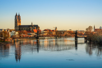 Magdeburg an der Elbe in Sachsen-Anhalt