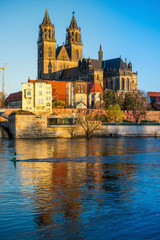Naklejka premium Magdeburg an der Elbe in Sachsen-Anhalt