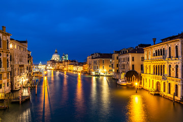 Grand Canal and Basilica Santa Maria della Salute, Italy