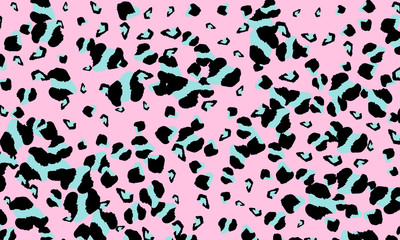 Leopard print design. Animal skin pattern.