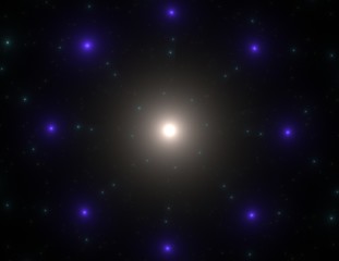 Abstract fractal red background with crossing circles and ovals. Disco lights. Motion illustration.