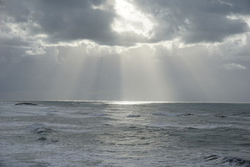 Rayon de soleil sur mer