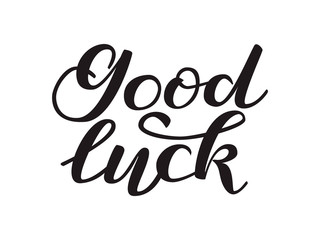 Good luck lettering. Vector illustration