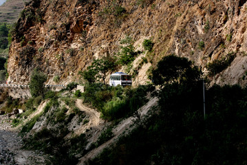 old cave in the mountains