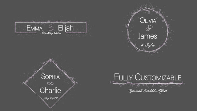 Elegant Wedding Titles