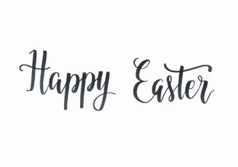 Happy Easter - black hand lettering inscription