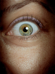 Obraz premium beautiful eyes close-up macro shot