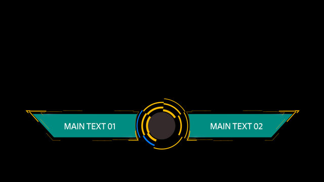 Sharp Angled Lower Third