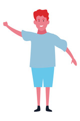Kid boy smiling cartoon