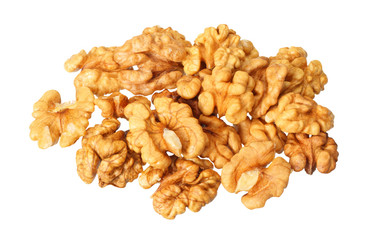 walnuts isolated on white background
