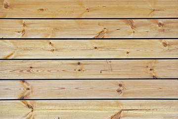 Obraz premium Wooden background of the boards. Light yellow color wooden texture for any idea.