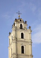 Fototapeta na wymiar Church of St. John Baptist and St. John Apostle and Evangelist in Vilnius. Lithuania