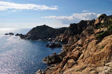 La costa di Capo Ferrato