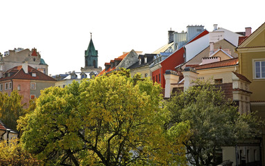 View of old Lublin. Poland