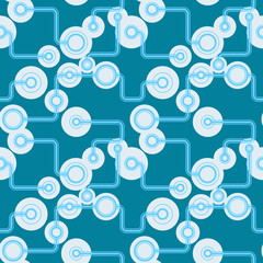 Midnight abstract hand-drawn sketch. Vector circuit pattern for textile, prints, wallpaper, wrapping paper, web decor etc.