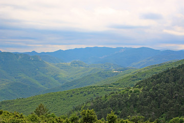Fototapeta na wymiar Mountains above Dobrostan, Bulgaria