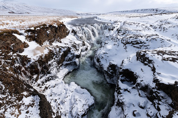 Hraunfossar waterfall