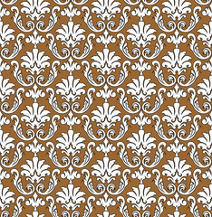 Damask Seamless Outline Pattern