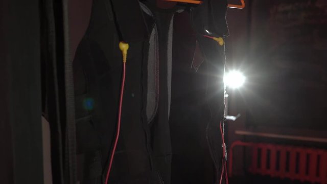 EMS electro stimulation sports equipment in gym