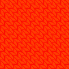 Tiled pattern of bright orange rhombuses and red triangles in a zigzag.