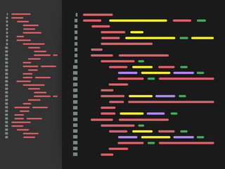 Digital java code text. Computer software coding vector concept. Programming coding script java, digital program code on screen illustration. Vector illustration.