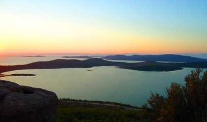 Ayvalik Turkey, Seytan sofrasi view at sunset