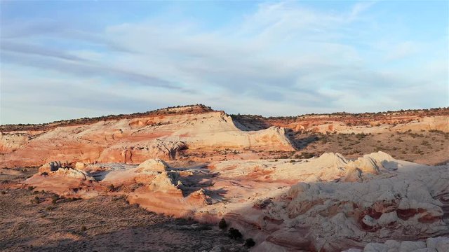 Aerial view of White Pocket, Vermilion Cliffs National Monument, Utah, Arizona, United States