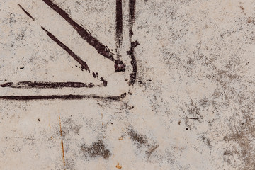 concrete texture with paint and scuffs