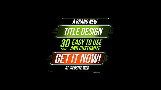 Criss-cross 3D Title