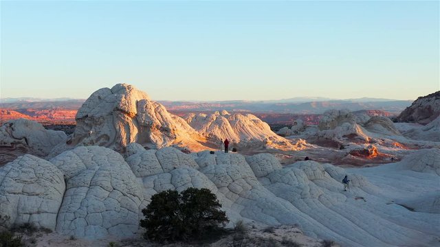 Aerial view of White Pocket, Vermilion Cliffs National Monument, Utah, Arizona, United States
