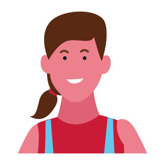 Obraz premium Kid girl smiling face