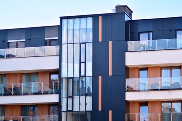 Fototapeta premium European modern residential architecture
