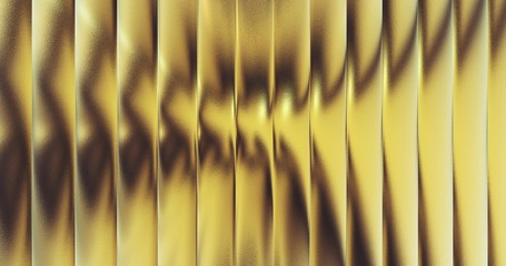 gold foil tiles texture background 3D rendering