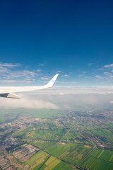 Fototapeta premium Airplane window view