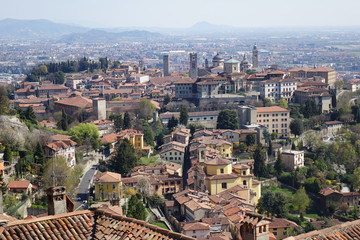 Bergamo, Italy. Italian sping