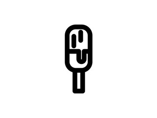 ice cream outline vector icon