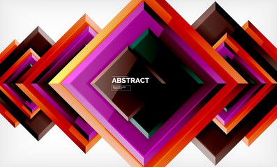 Square geometric background